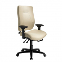 ErgoCentric 24Centric - Heavy Duty Chair - White leather