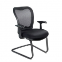 Nightingale Medium Mesh Back Chair Sled Base - LXO 6002