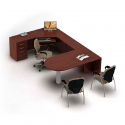 Global Office Desk ZIRA - Office Desk for managers or executives ZL-1 - Left hand side