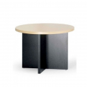 Lacasse Concept 400E - Round meeting table in laminate with X base