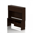 Lacasse Concept 300 LC300-CFCH - Credenza table with lateral file and hutch with doors