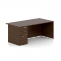 Lacasse Concept 300 31NE-EDSP Executive desk with single BBF pedestal on left hand side