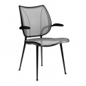 Humanscale Liberty guest chair - Black frame - Platinum mesh