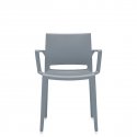 Global Bakhita 6750 - Stackable Plastic Chair - Arms - Front