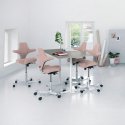 HAG Capisco 8106 - Ergonomic Chair for Standing Desk - Silver Frame - Fabric Date CSE24