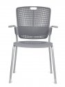 Humanscale Cinto stacking chair - Fixed arms - V Silver - Legs - Grey S15
