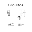 Workrite Conform Static Arm - 1 Monitor specs