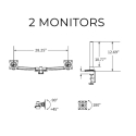 Workrite Conform Static Arm - 2 Monitors specs