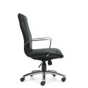Global MVL11730 Ultra - High back tilter leather chair - BL20 black