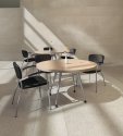 Global Alba Round Meeting or Lunch Room Melamine Table 48