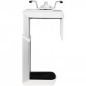 Humanscale CPU200 One-Touch Swivel-Slider Motion CPU Holder - White accent