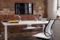 Humanscale Liberty task chair - White mesh, White polyurethane (lotus) & Aluminum with black trim 