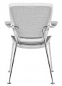 Nightingale All Mesh Guest Chair & Legs - OXO6500 - White - Back view