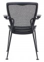 Nightingale All Mesh Guest Chair & Legs - OXO6500 - Black - Back view