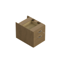 Suspended Box-File pedestal with lock