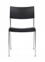 Global Dori OTG1211BK Stacking armless chair - Front view