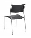 Global Dori OTG1211BK Stacking armless chair - Back angle view