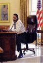 Le Président Obama dans sa chaise Concorde de Global