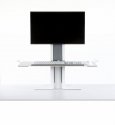 Humanscale QuickStand - Fixed to height adjustable desk converter - Single - Platform raised