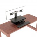 Workrite Solace - Electric Sit to Stand Desk Converter - Dual Monitor