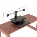 Workrite Solace - Electric Sit to Stand Desk Converter - Triple Monitor