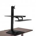 Workrite Solace - Electric Sit to Stand Desk Converter - Standing Position