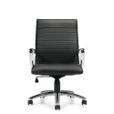 Global MVL11730 Ultra - High back tilter leather chair