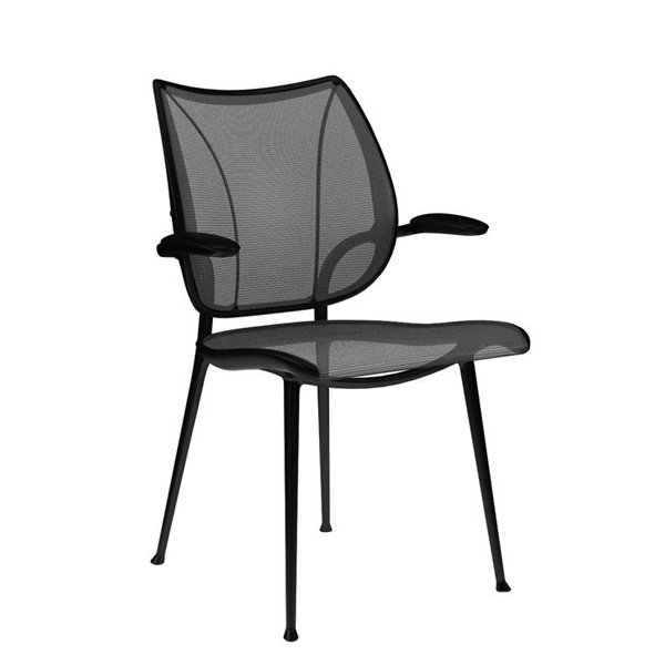 Humanscale Liberty guest chair - Black frame - Black mesh