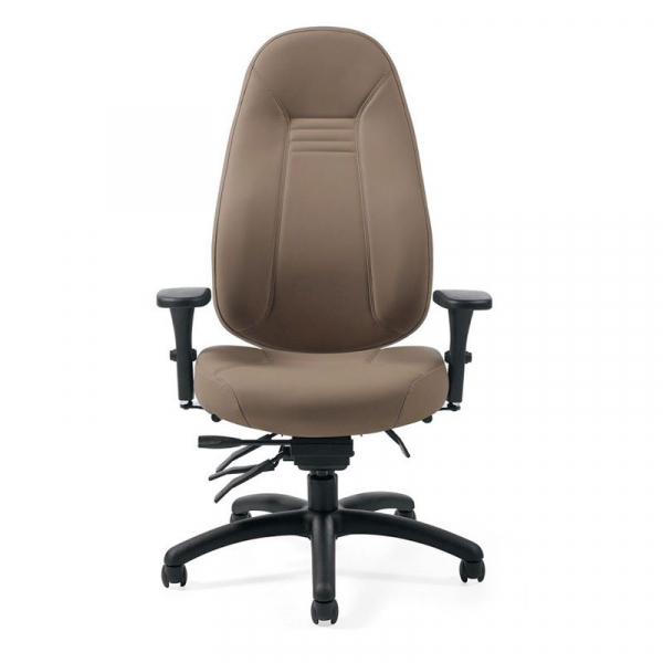Global Chaise Ergonomique de Bureau - Obusforme Comfort 3D 1240-3 - Vinyle Beige