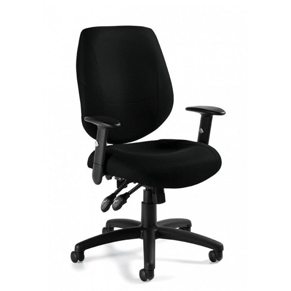 Global OTG11631B - Medium back operator chair with T-arms