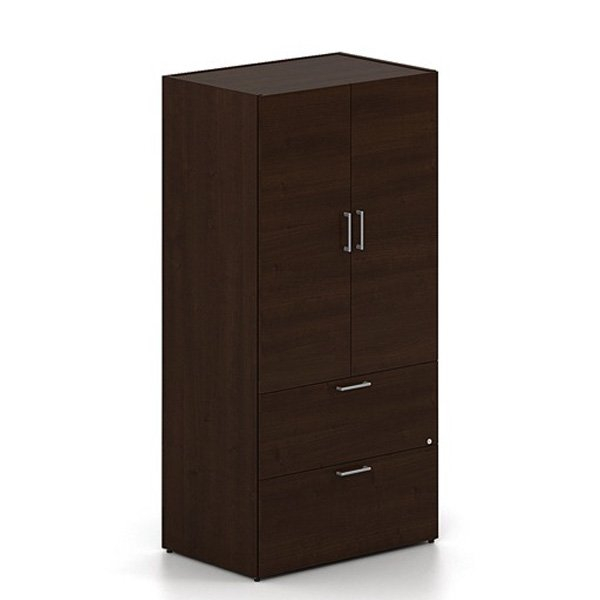 Concept 300 by Lacasse 3NNE-203665LFB Closed storage bookcase with 2 drawers filing unit