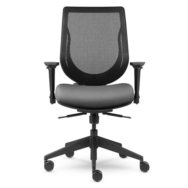 La chaise ergonomique YouToo avec assise en tissu Base blanche, Ergonofis, Tous nos meubles