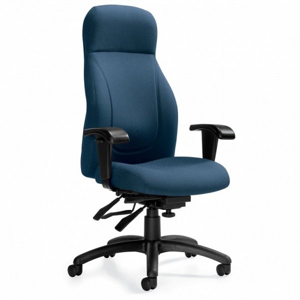 Global Echo 3670-3 Ergonomic Chair - IMPRINTS - Ocean IM75