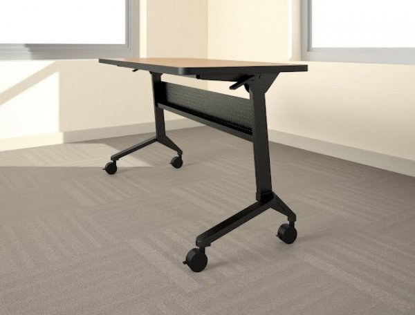 Mayline Flip'N GO Mobile nesting table with flip top