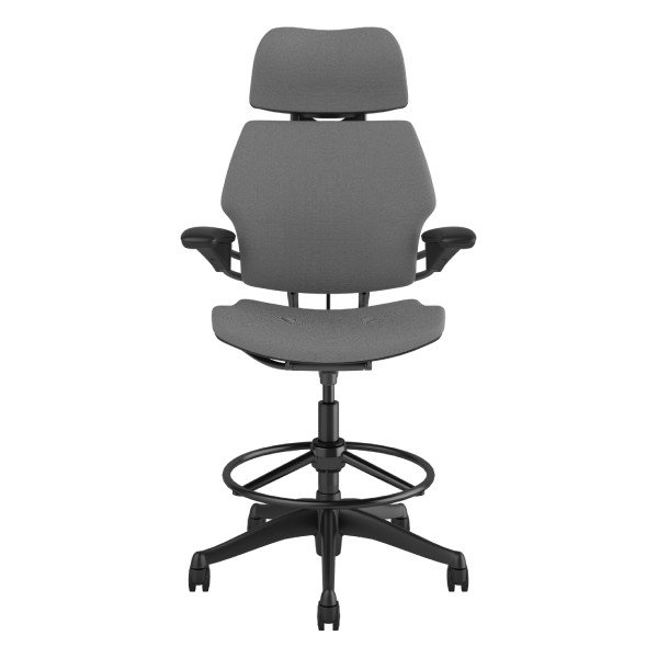 Humanscale Freedom - Drafting Chair - Graphite Frame - Fourtis Nimbus FT56 Fabric