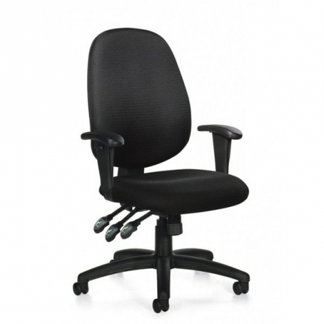 Global OTG11613B Medium multi-tilter chair with T-arms
