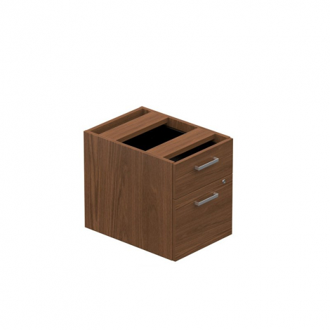 Suspended Box-File pedestal with lock - Winter cherry - WCR