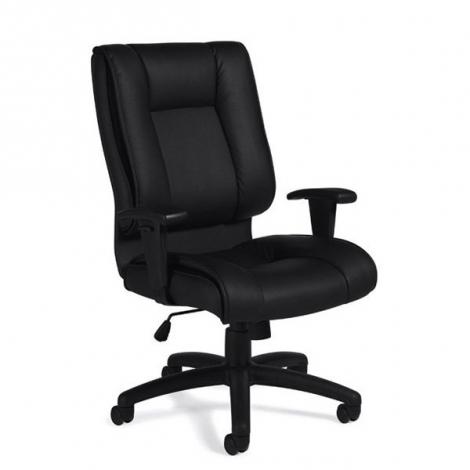 Global Ashmont MVL2780 High back tilter in leather with "T" arms