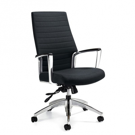 Global Accord 2670-4 Office high back tilter chair - Charcoal SL30