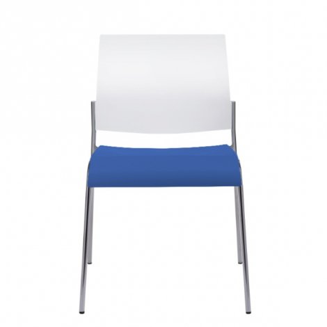 AllSeating Tuck - Stacking Chair - Cotton Back - Indigo Seat