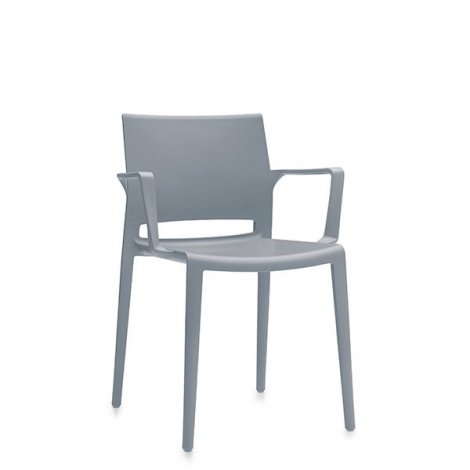 Global Duet 6630 - Stacking bar stool with arms - SEG Sea glass