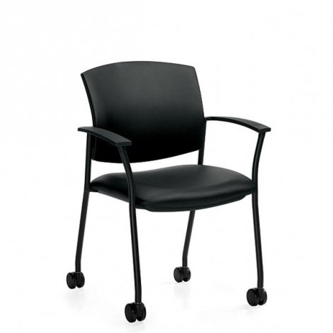 Global Guest Reception Chair on Wheels - Ibex MVL2819C