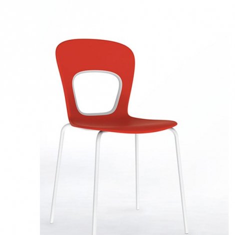 Magnuson Group Indoor-Outdoor Chair - RIVISTA - Red with white insert