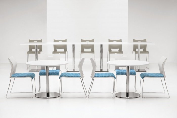 Global swap tables and duet chairs