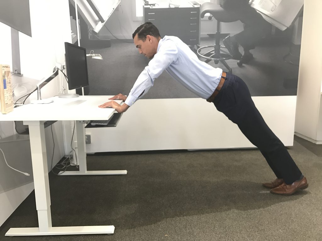 Desk Plank Exercise